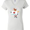Women's Short Sleeve V-Neck T-Shirt Thumbnail
