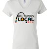 Women's Short Sleeve V-Neck T-Shirt Thumbnail